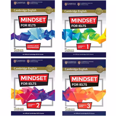 کتاب Cambridge English Mindset For IELTS اثر جمعی از نویسندگان انتشارات Cambridge چهارجلدی