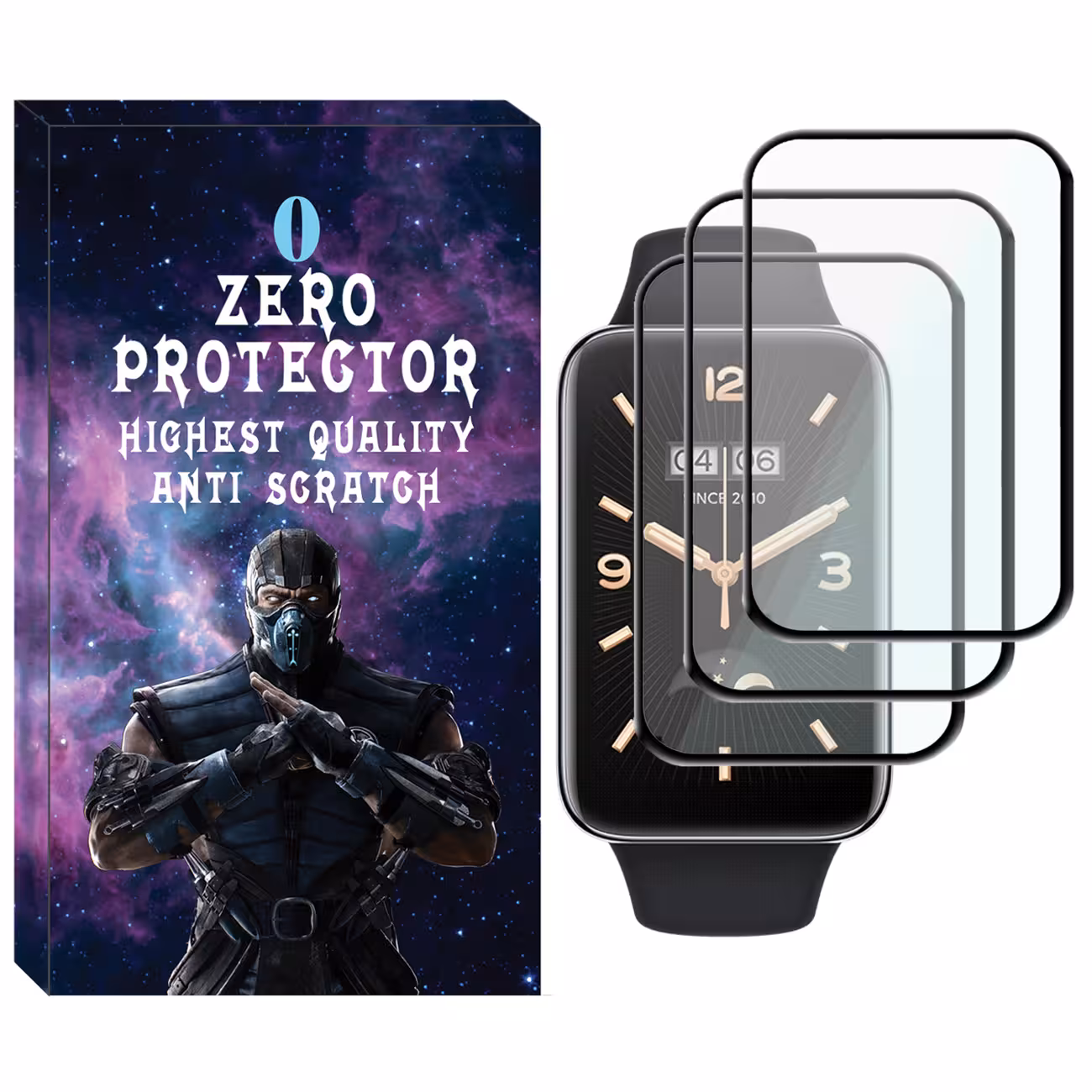 محافظ صفحه نمایش نانو زیرو مدل NZO مناسب برای ساعت هوشمند شیائومی Mi Band 7 Pro بسته سه عددی