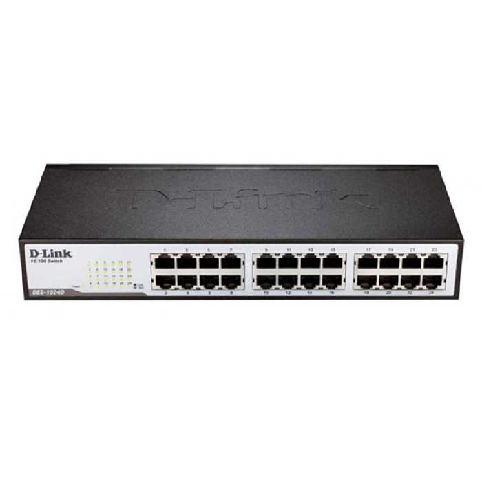 سوییچ 24 پورت غیر مدیریتی و دسکتاپ DES-1024D دی-لینک - فراز سیستم
