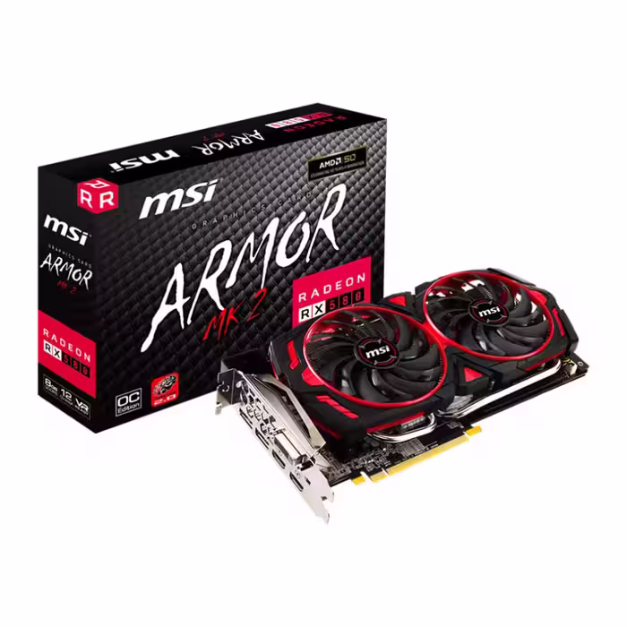 کارت گرافیک ام اس آی RX580 ARMOR MK2 OC 8GB