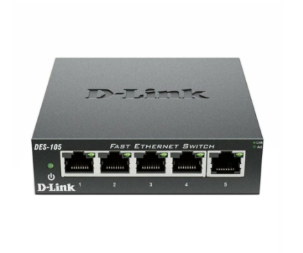 سوییچ 5 پورت دسکتاپ دی-لینک مدل DES-105 - فروشگاه اینترنتی طیف سنتر