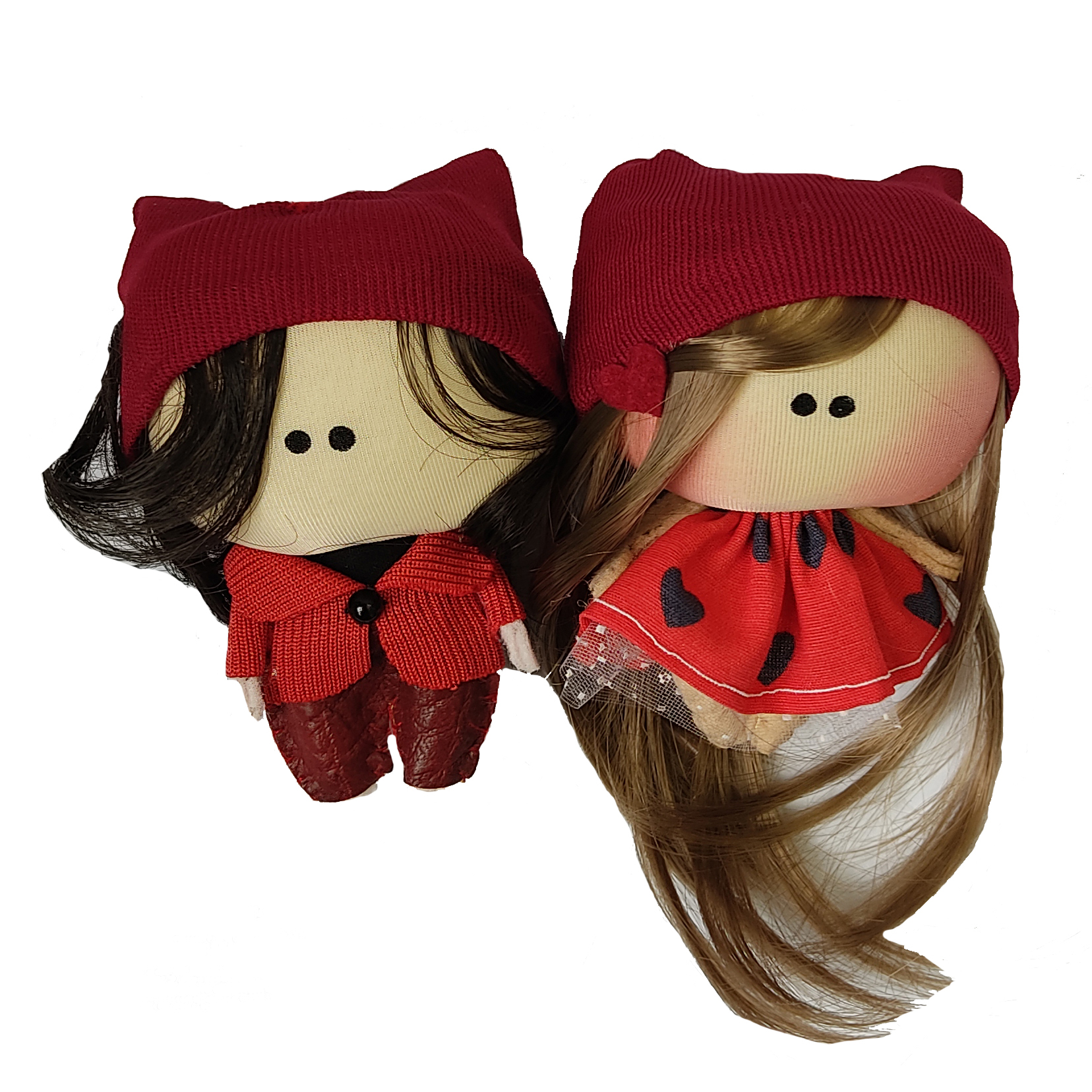 آویز عروسکی مدل دختر و پسر روسی کد 029 مجموعه دو عددی