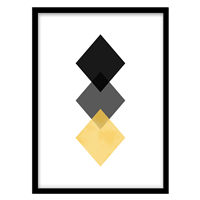 قیمت و خرید تابلو دکوراتیو مدل نقاشی اَشکال انتزاعی کد 0813