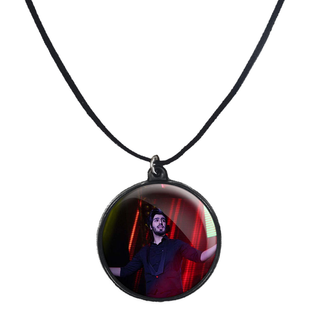 گردنبند پرمانه طرح ماکان بند کد pmb.8581 مدل دو طرفه