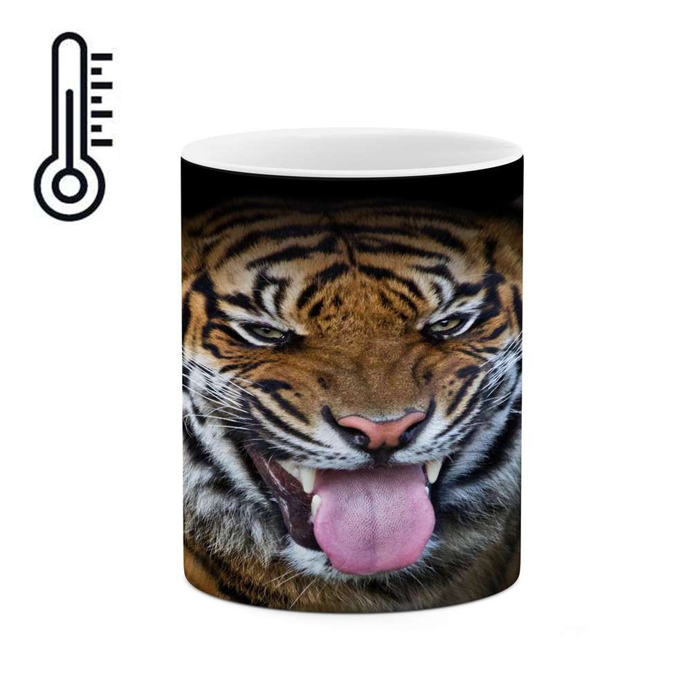 ماگ حرارتی کاکتی طرح ببر مدل mgh16804