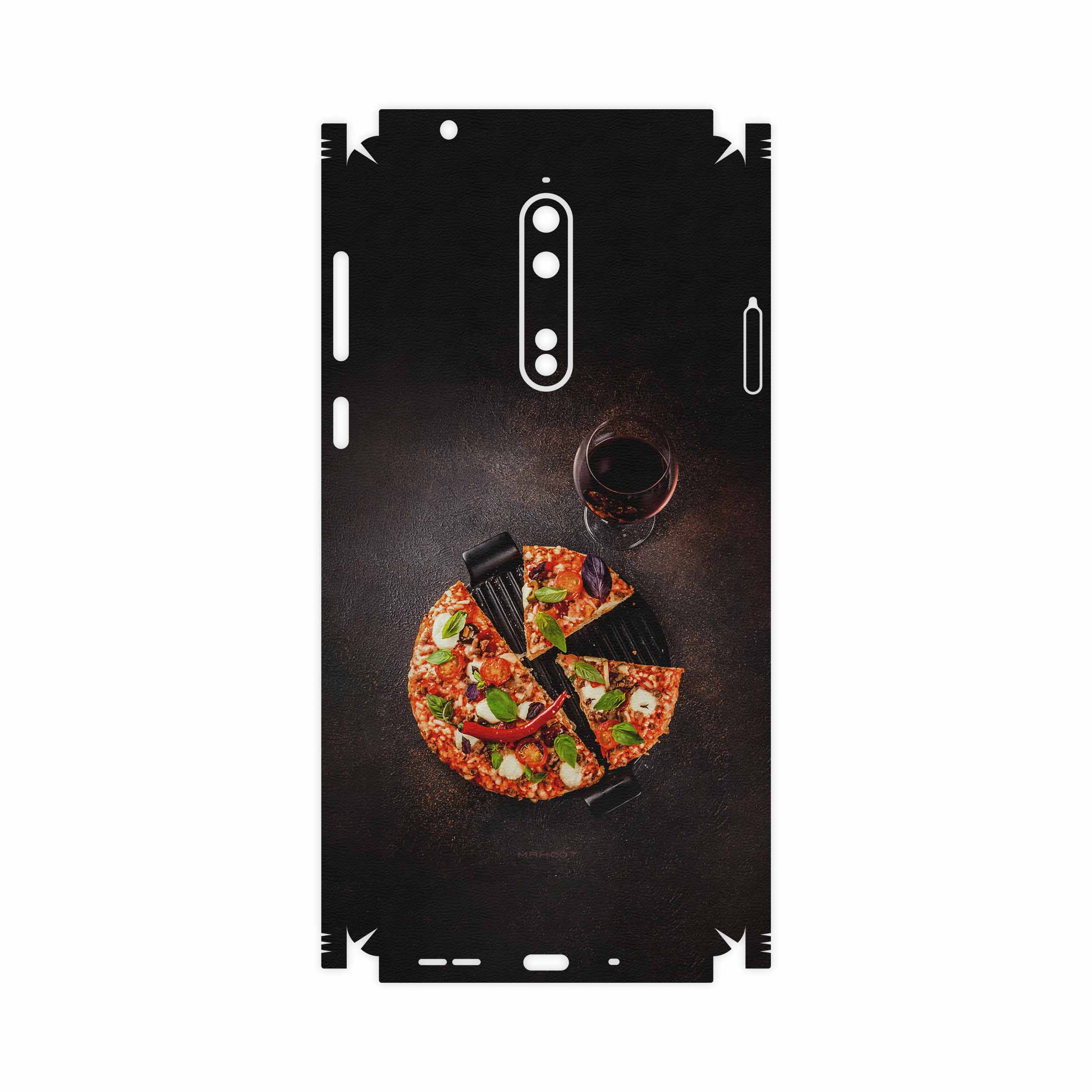 برچسب پوششی ماهوت مدل Pizza-FullSkin مناسب برای گوشی موبایل نوکیا 8