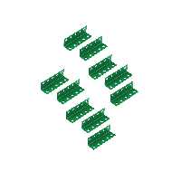 سازه رباتیک مدل نبشی 5 سوراخ بسته 10 عددی