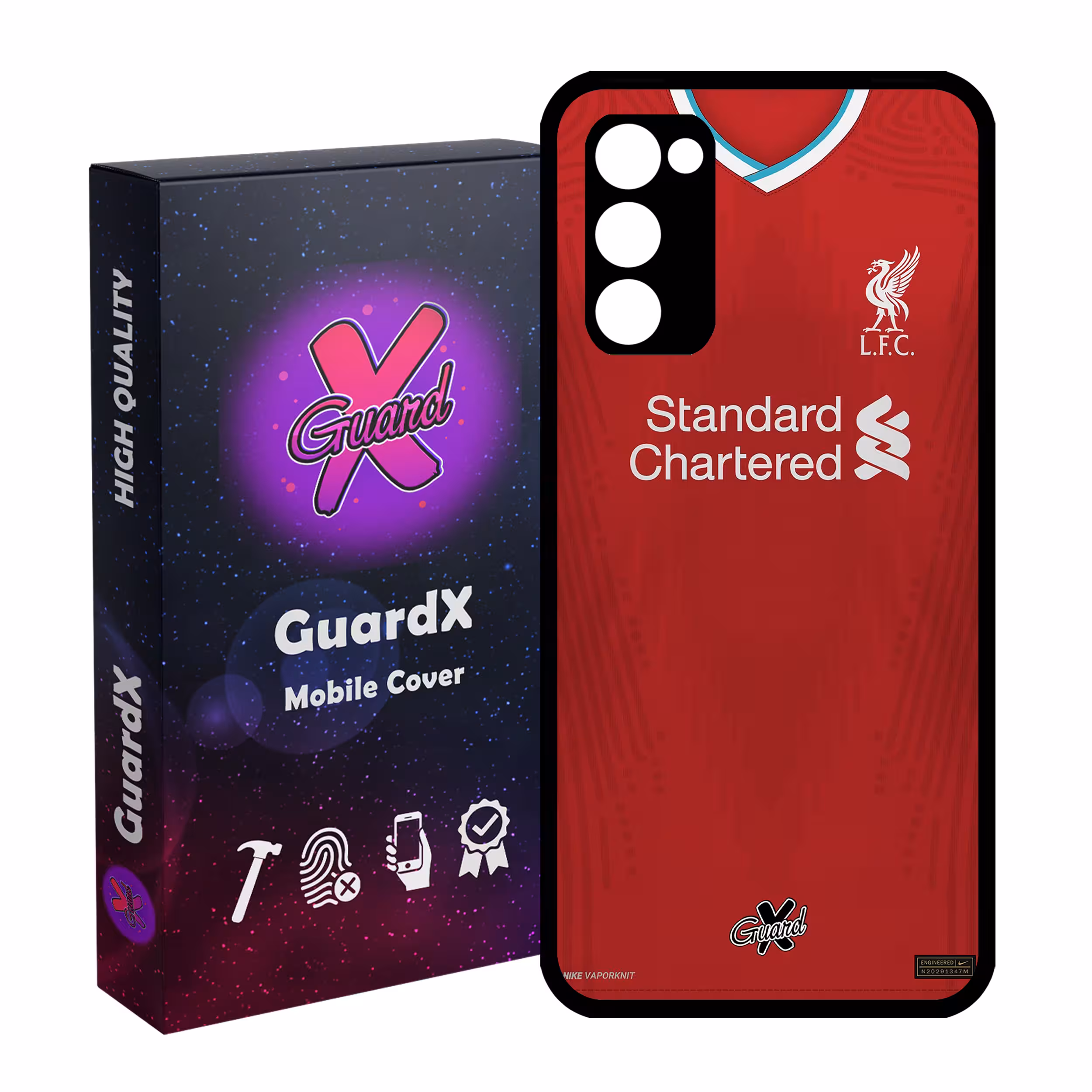 کاور گارد ایکس طرح Liverpool مدل Glass10252 مناسب برای گوشی موبایل سامسونگ Galaxy S20 FE