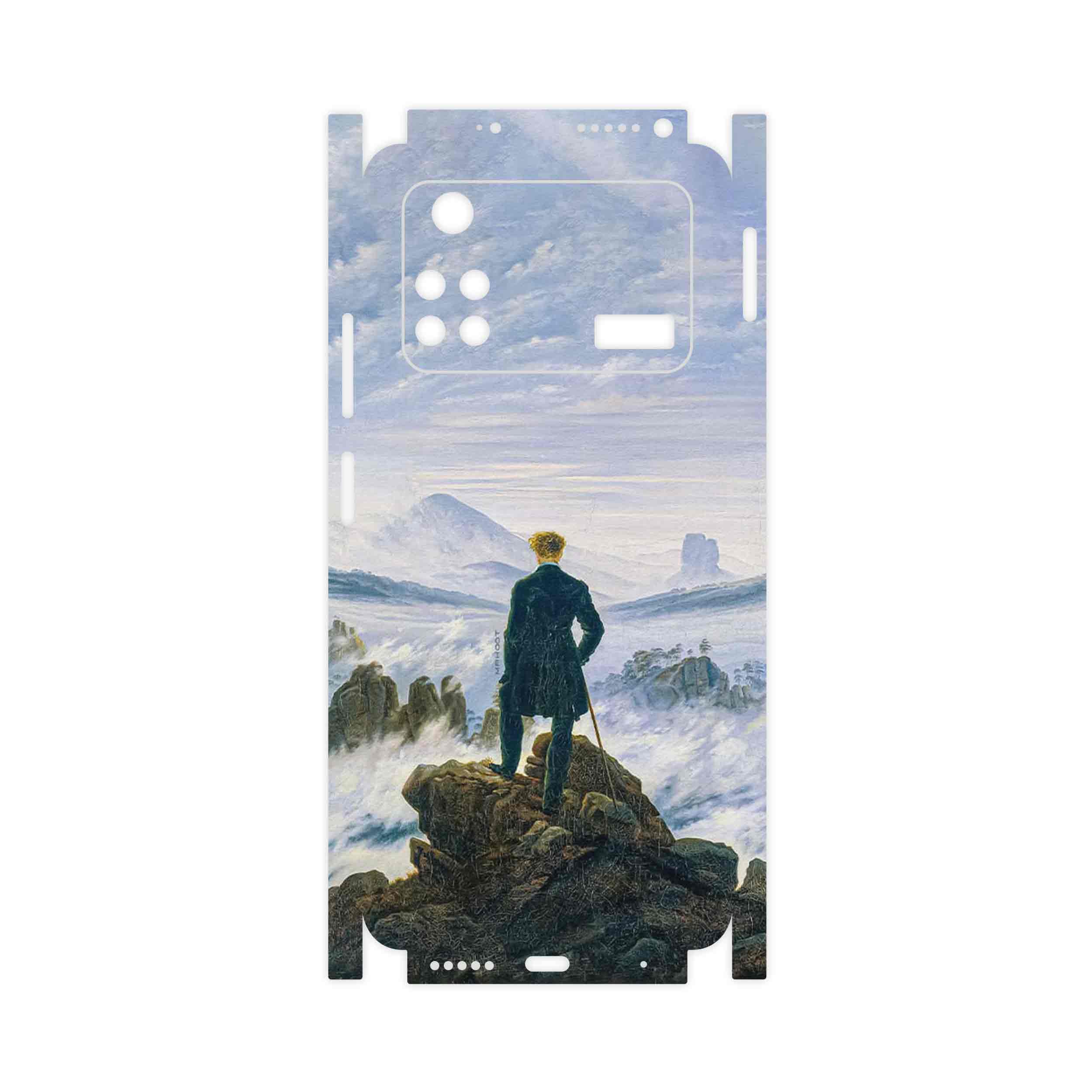 برچسب پوششی ماهوت مدل Wanderer above the Sea of Fog-FullSkin مناسب برای گوشی موبایل شیائومی Poco M4 Pro 4G