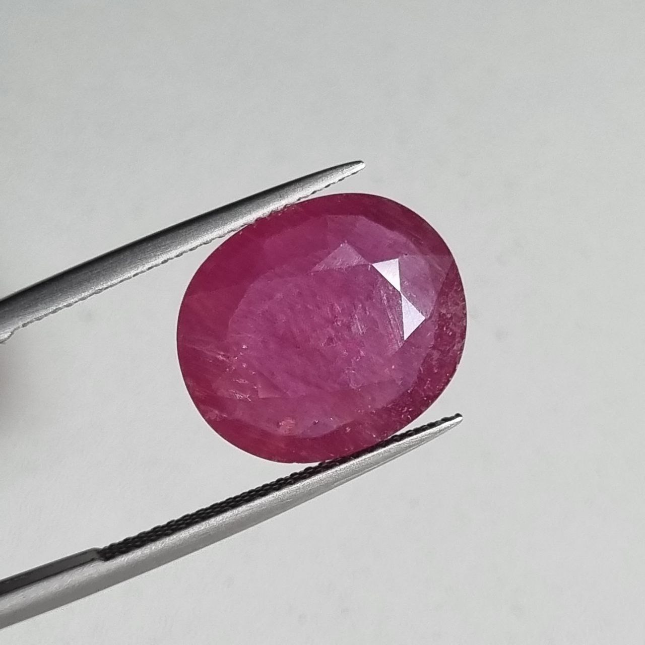 نگین یاقوت صورتی درشت (گلس فیلد) شناسه 25#