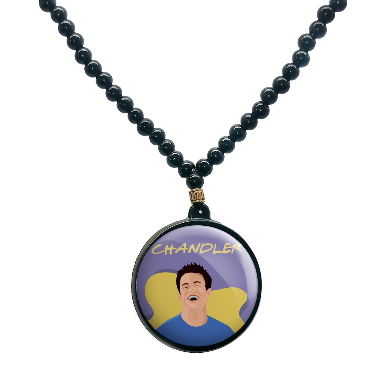 گردنبند پرمانه طرح فرندز کد pmd.18980 مدل دو طرفه