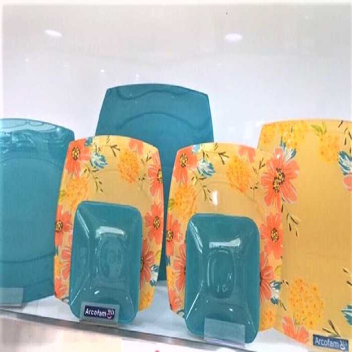 سرویس غذاخوری 25 پارچه آرکوفام طرح ونیز آبی