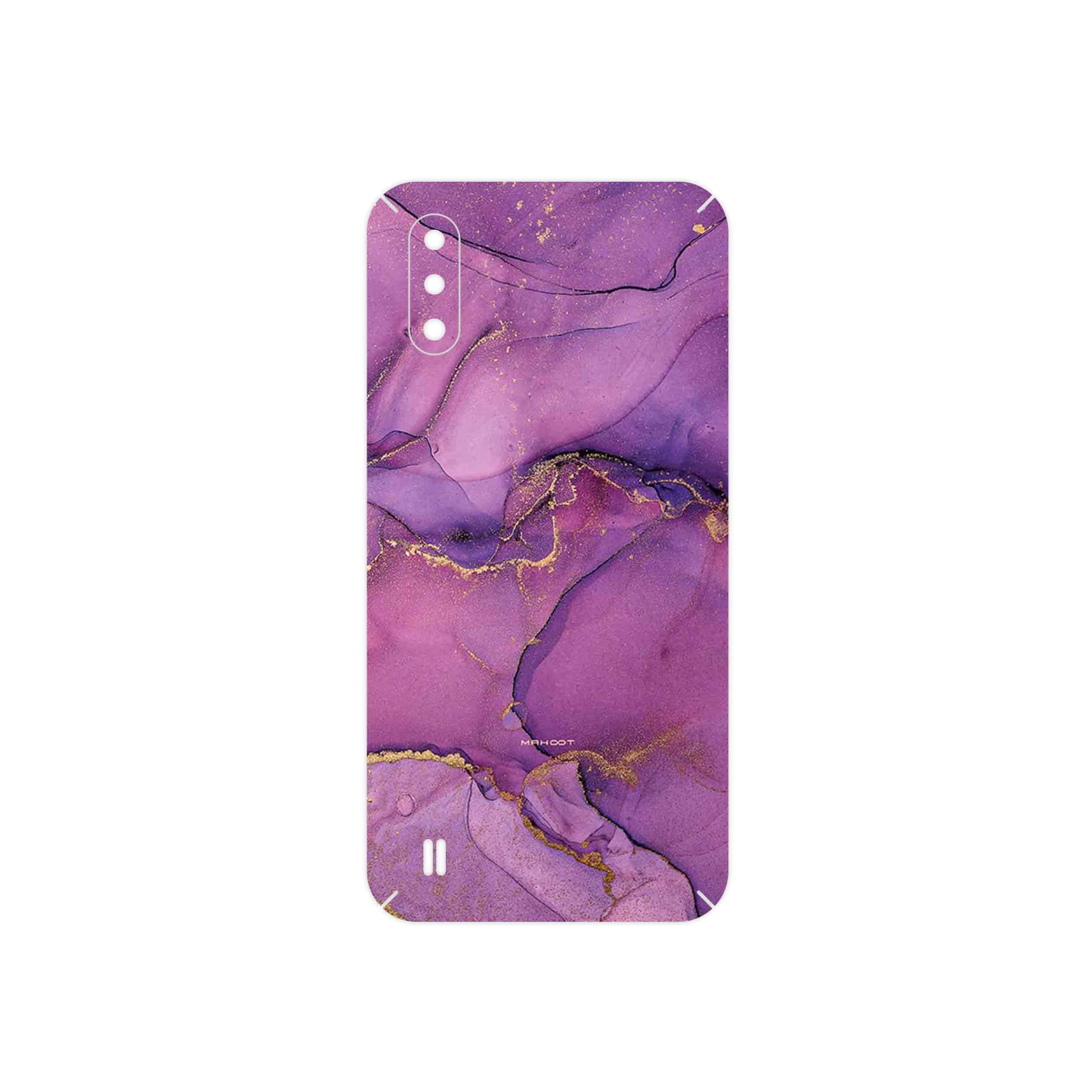 برچسب پوششی ماهوت مدل Purple Marble مناسب برای گوشی موبایل سامسونگ Galaxy M01