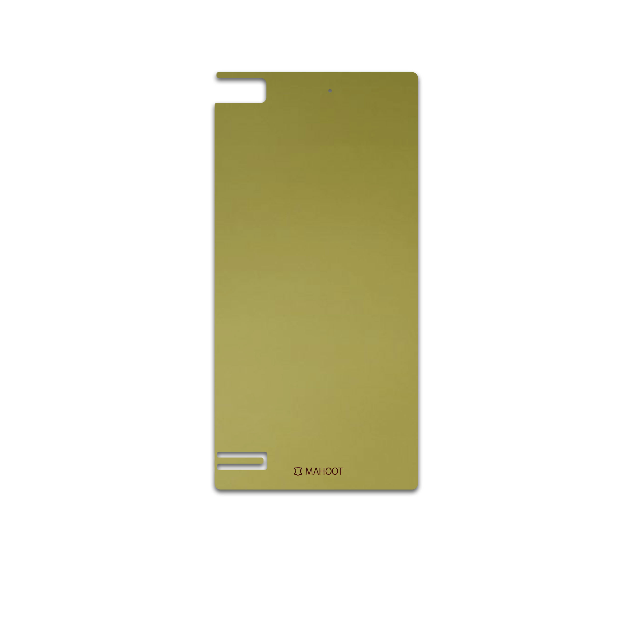 برچسب پوششی ماهوت مدل Matte-Gold مناسب برای گوشی موبایل بلک بری Z3