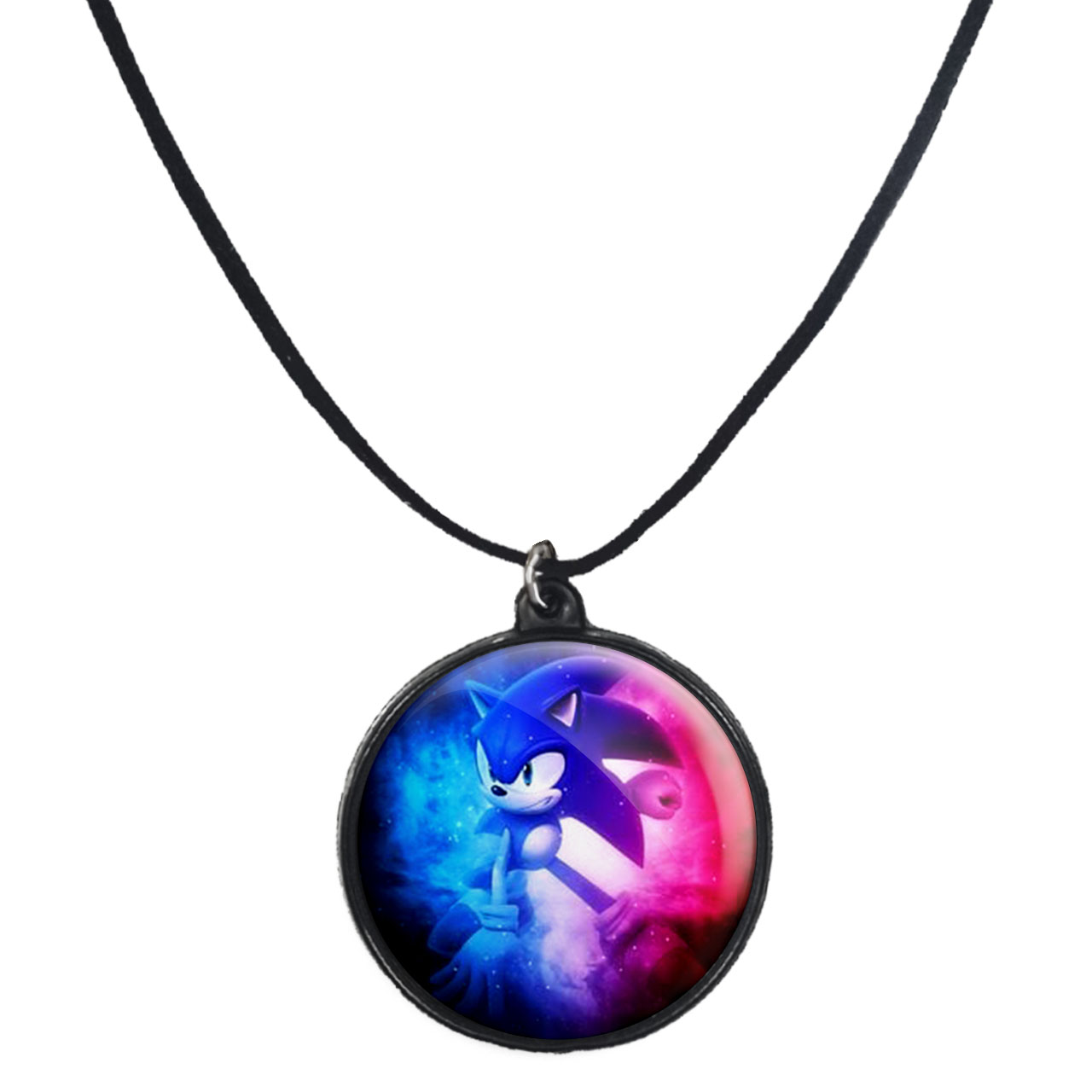 گردنبند پرمانه طرح سونیک کد pmb.14966 مدل دو طرفه