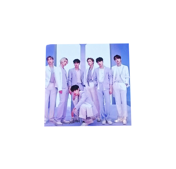 دفتر یادداشت کوچک کاغذ کرافت خط دار سرو طرح BTS