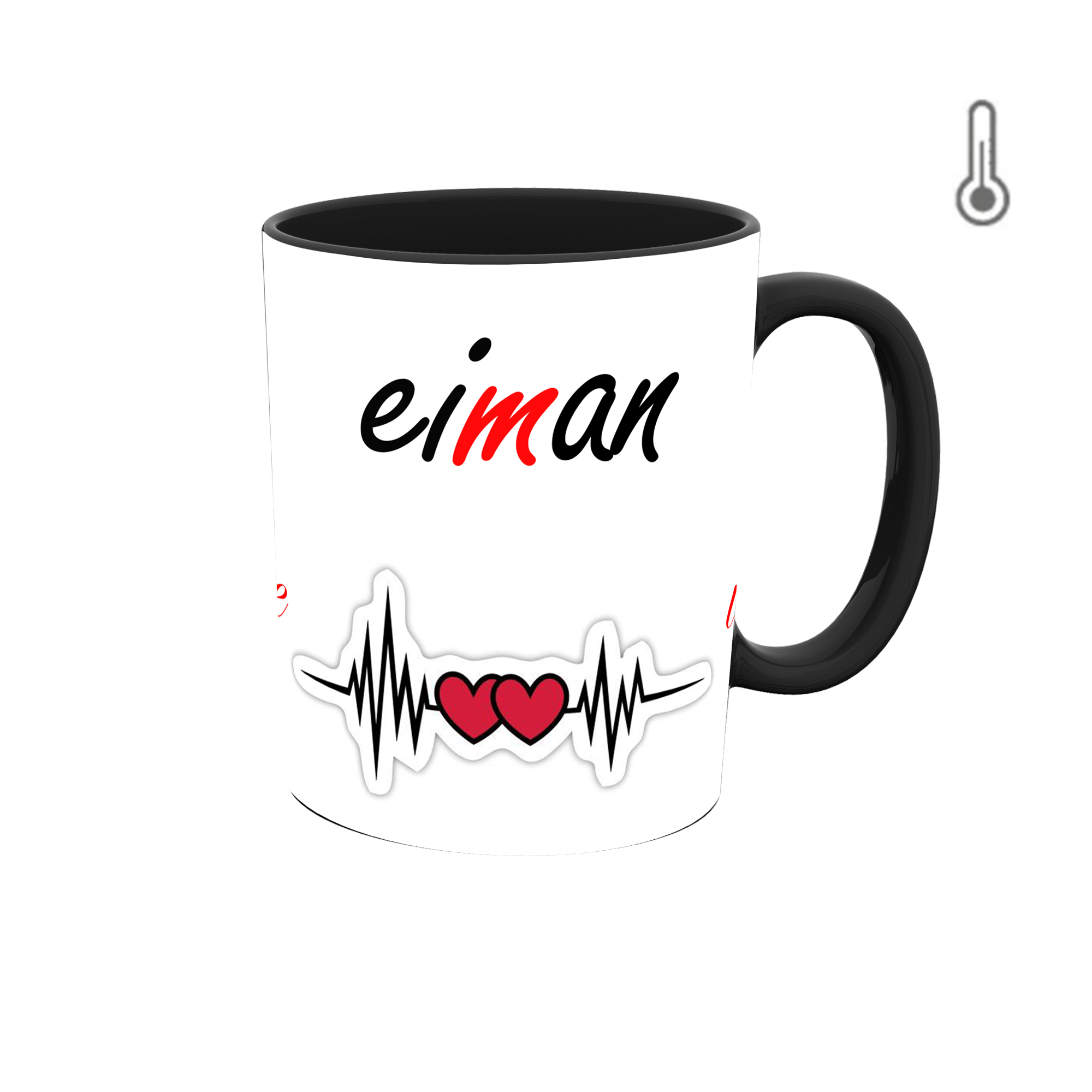 ماگ حرارتی طرح اسم ایمان