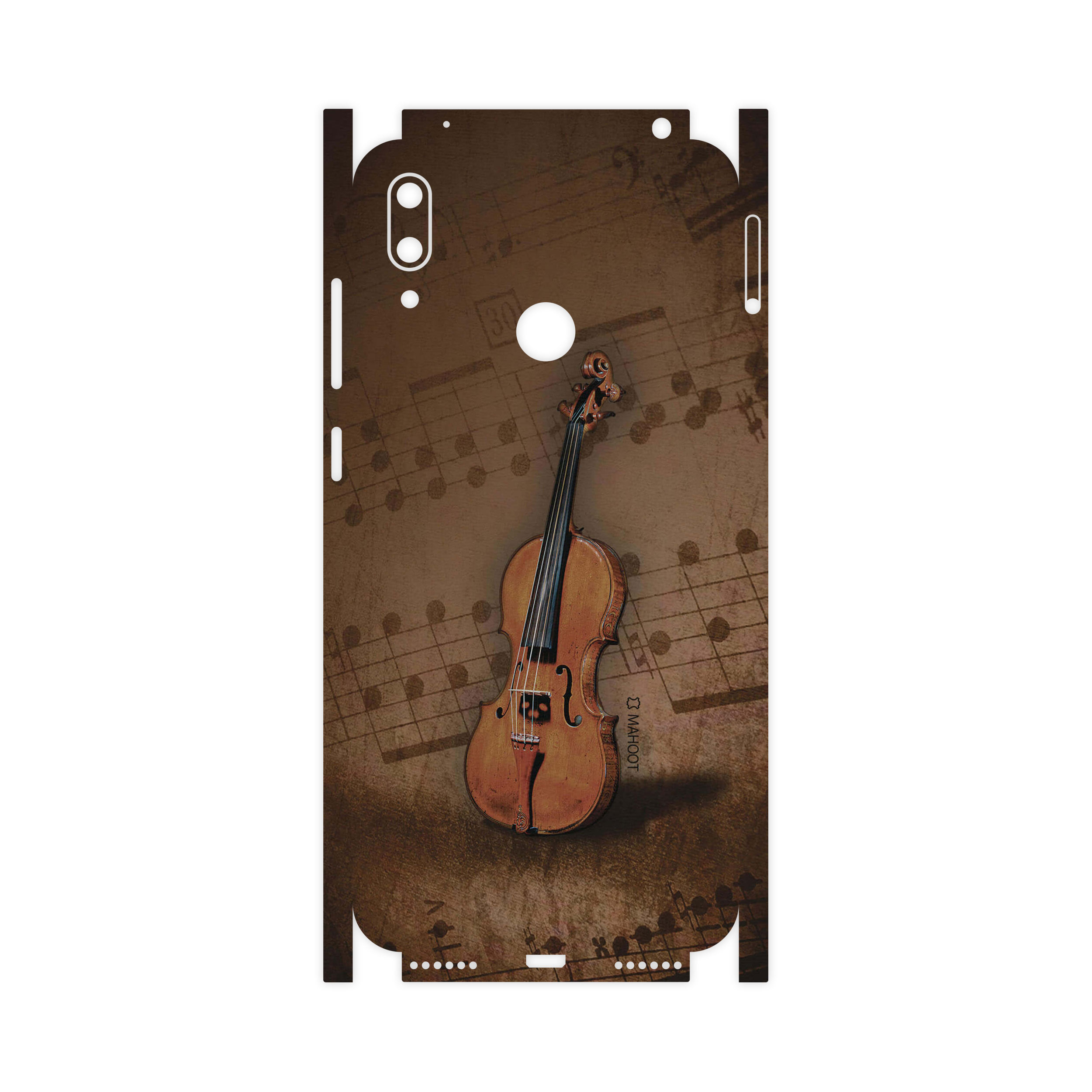 برچسب پوششی ماهوت مدل Violin-Instrument-FullSkin مناسب برای گوشی موبایل هوآوی Y7 Prime 2019