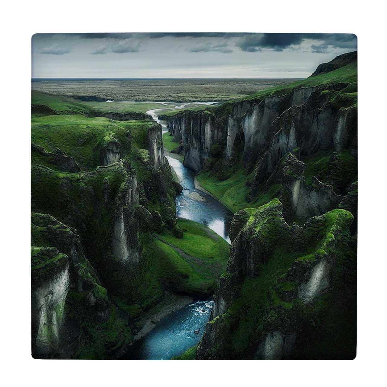  کاشی کارنیلا طرح رودخانه ایی در دره کوهستانی کد wkk774