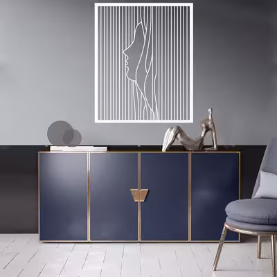 دیوارکوب طرح خطوط صورت مدرن کد el-68