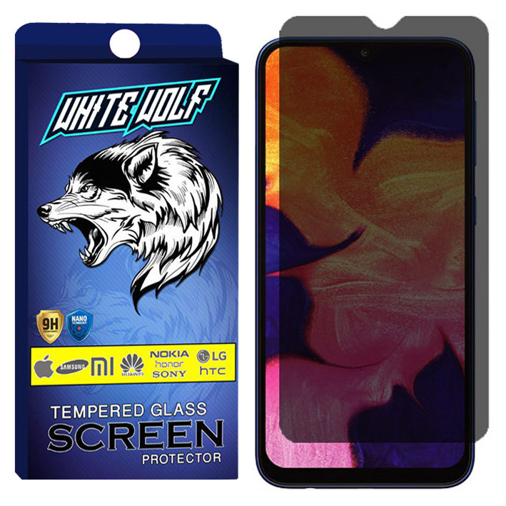 محافظ صفحه نمایش حریم شخصی وایت ولف مدل WGPS مناسب برای گوشی موبایل سامسونگ Galaxy M10 | کالا برتری