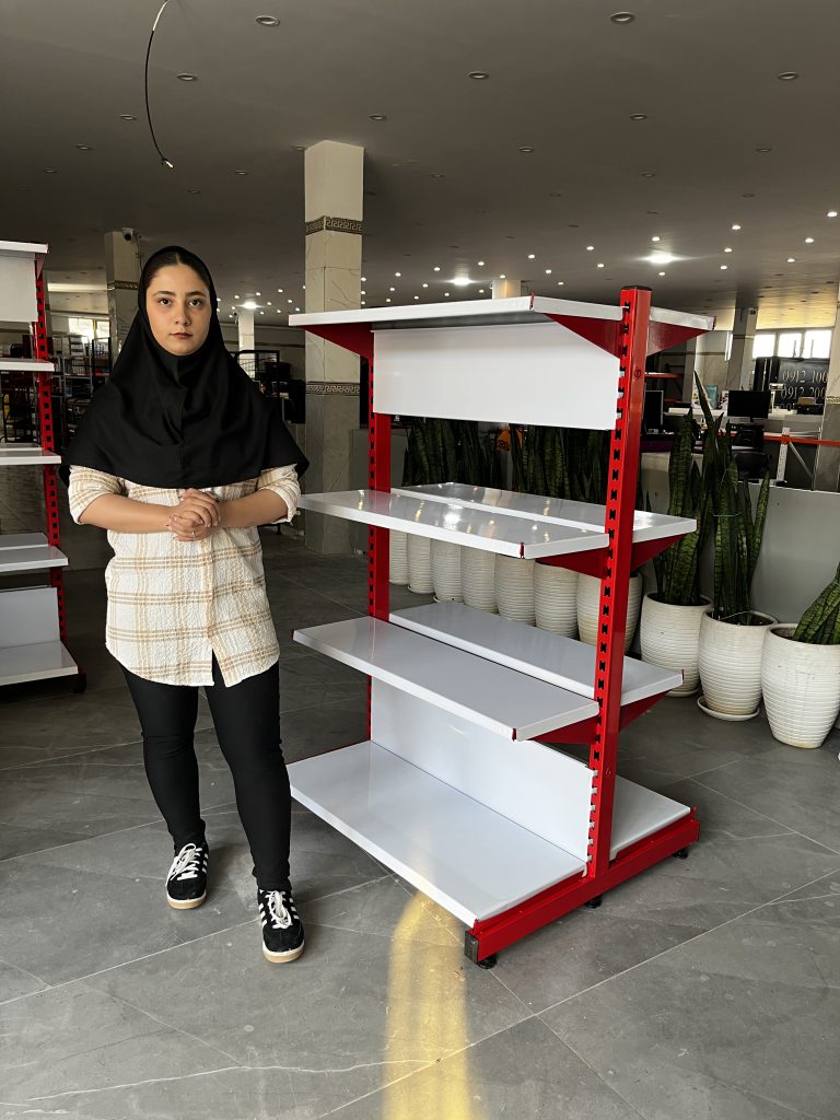 خرید و قیمت قفسه وسط فروشگاهی سوپری 1/60 متری 30*95 - قفسه‌بندی وکیلی