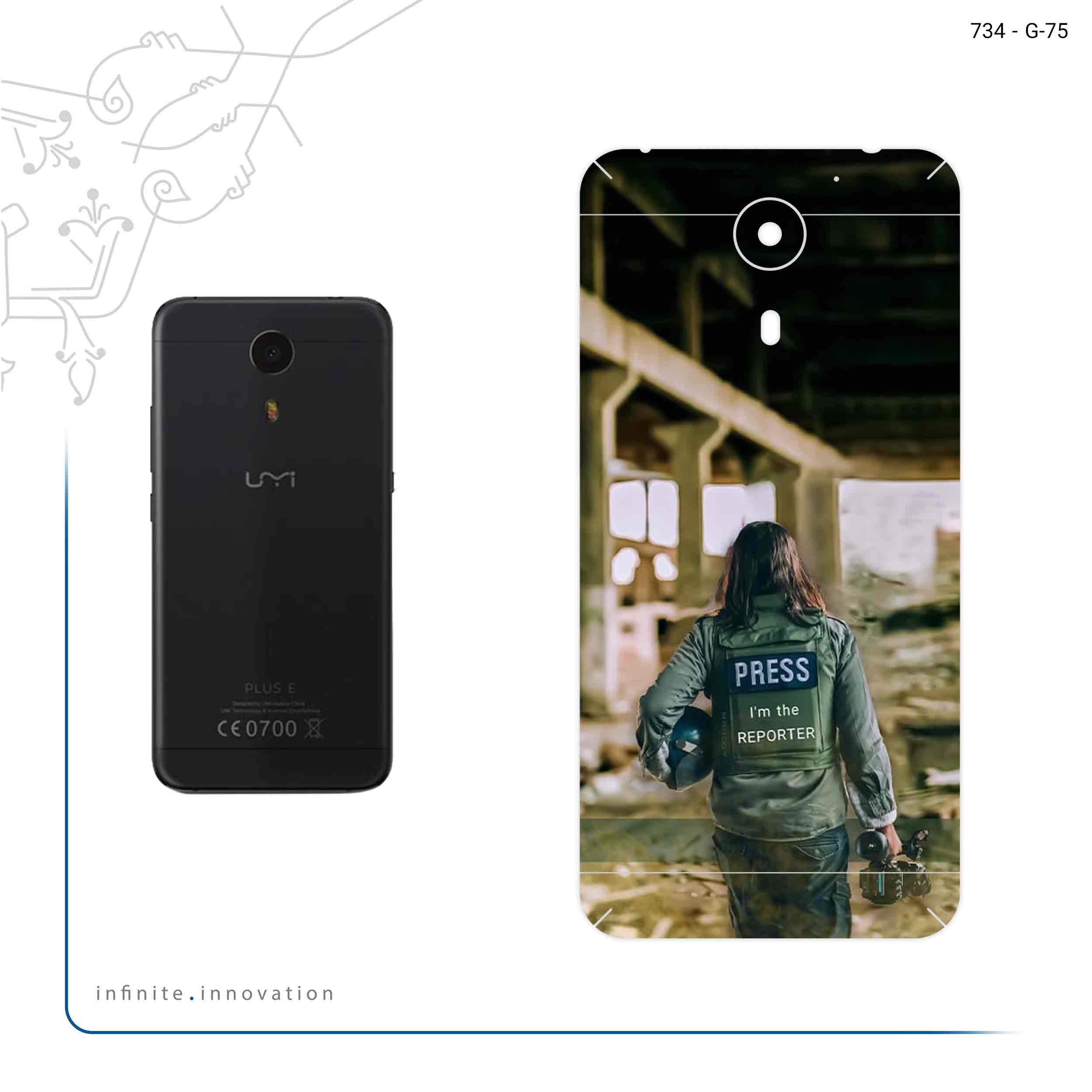 برچسب پوششی ماهوت مدل Reporter مناسب برای گوشی موبایل یومی Plus