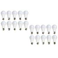 لامپ فوق کم مصرف ال ای دی 10 وات تک تاب مدل حبابی پایه E27 مجموعه 20 عددی
