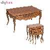 میز جلو مبلی مدل classic n019 به همراه میز عسلی مجموعه 4 عددی