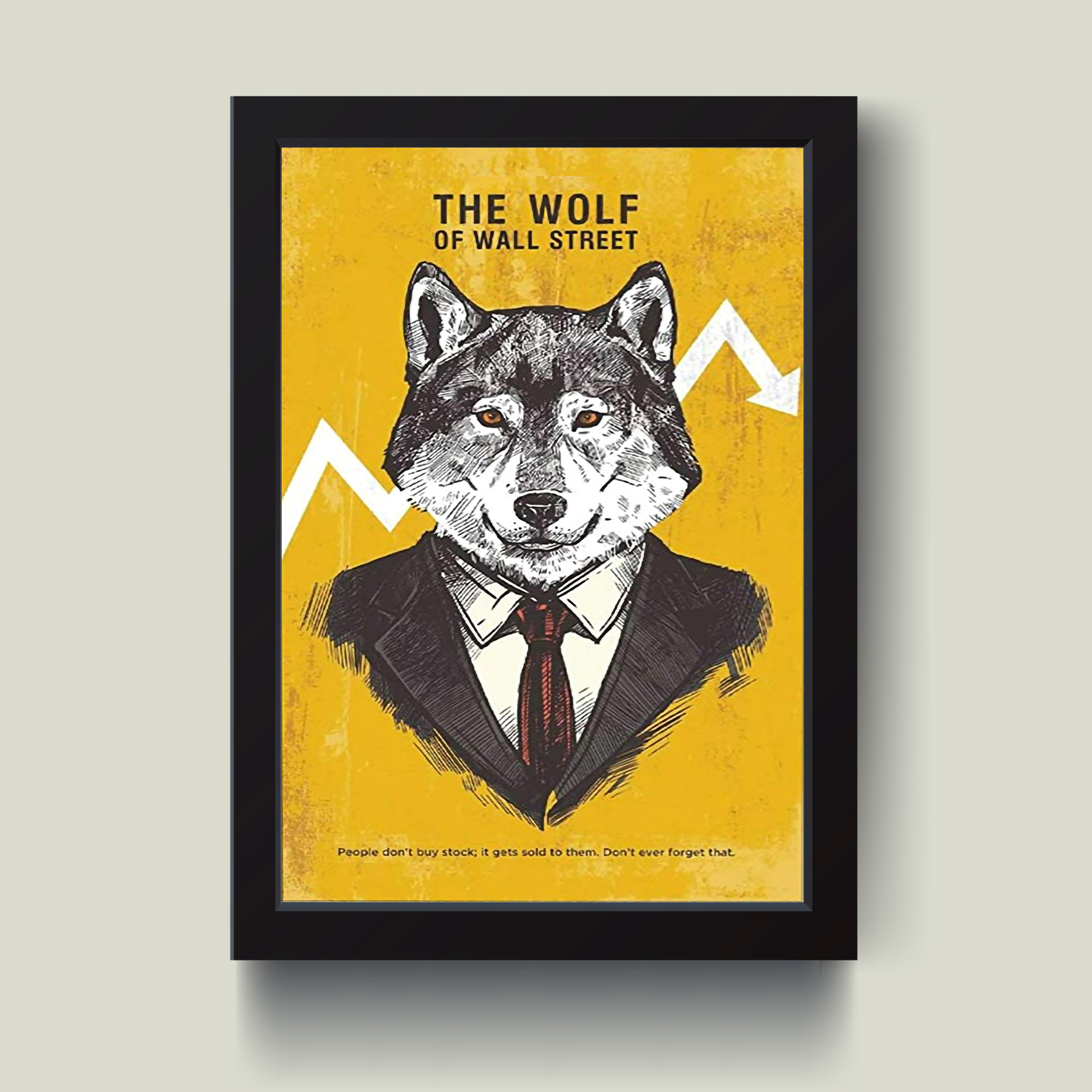 تابلو مدل گرگ وال استریت کد G6-13