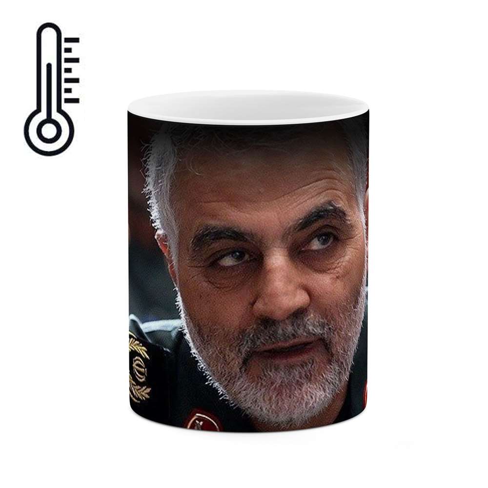 ماگ حرارتی طرح سردار شهید حاج قاسم سلیمانی  مدل mgph11710