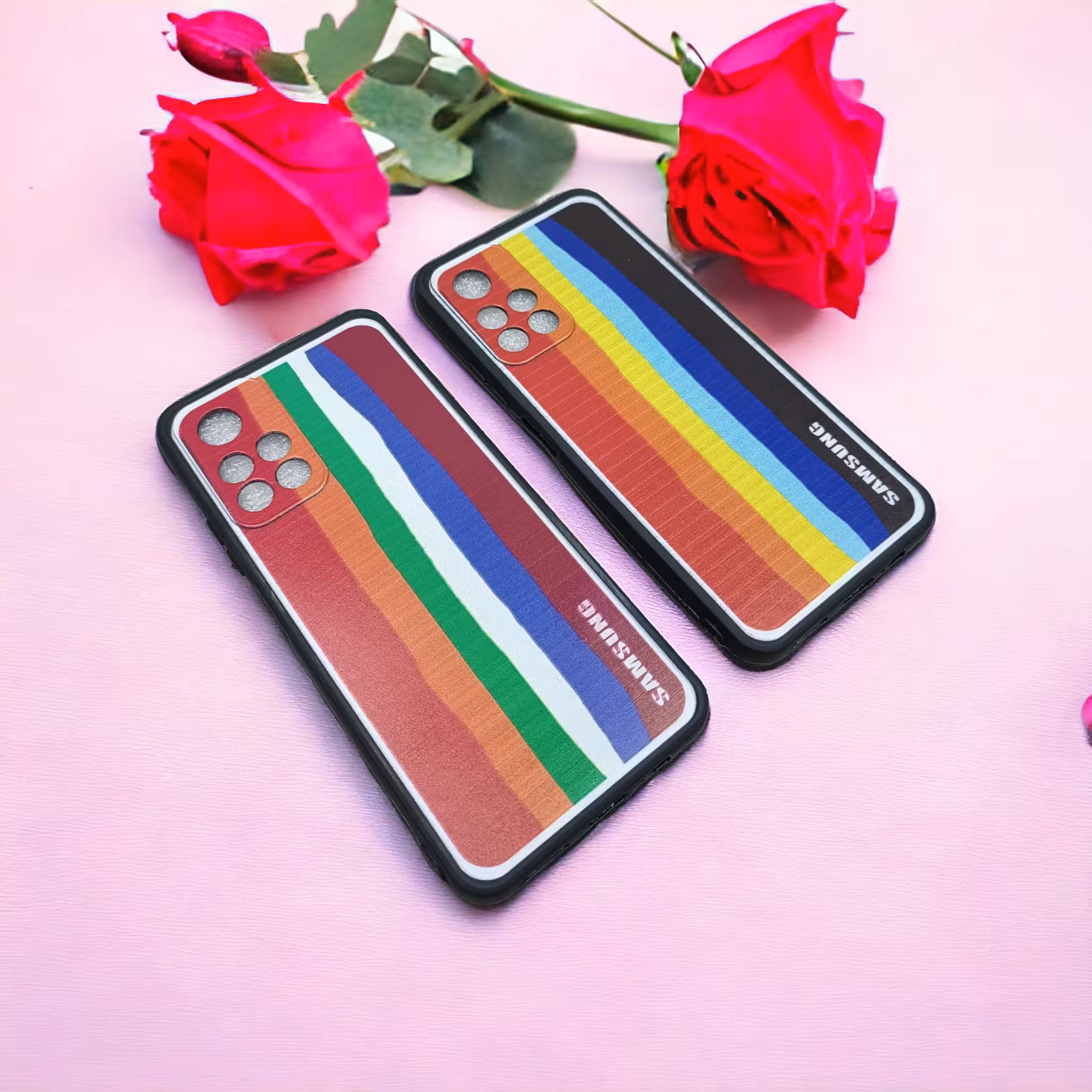 کاور رنگین کمانی ژله ای محافظ لنز دار مناسب برای گوشی poco m4 pro 5g-redmi note 11 5g