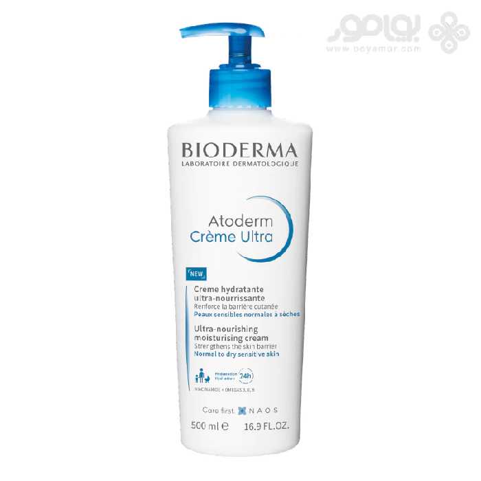 کرم مرطوب کننده پمپی بایودرما مدل اتودرم حجم 500 میل