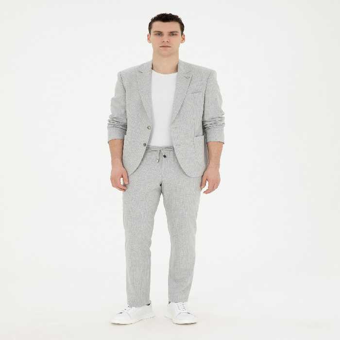 کت و شلوار مردانه خاکستری پیرکاردین - فروشگاه لباس شهرمون