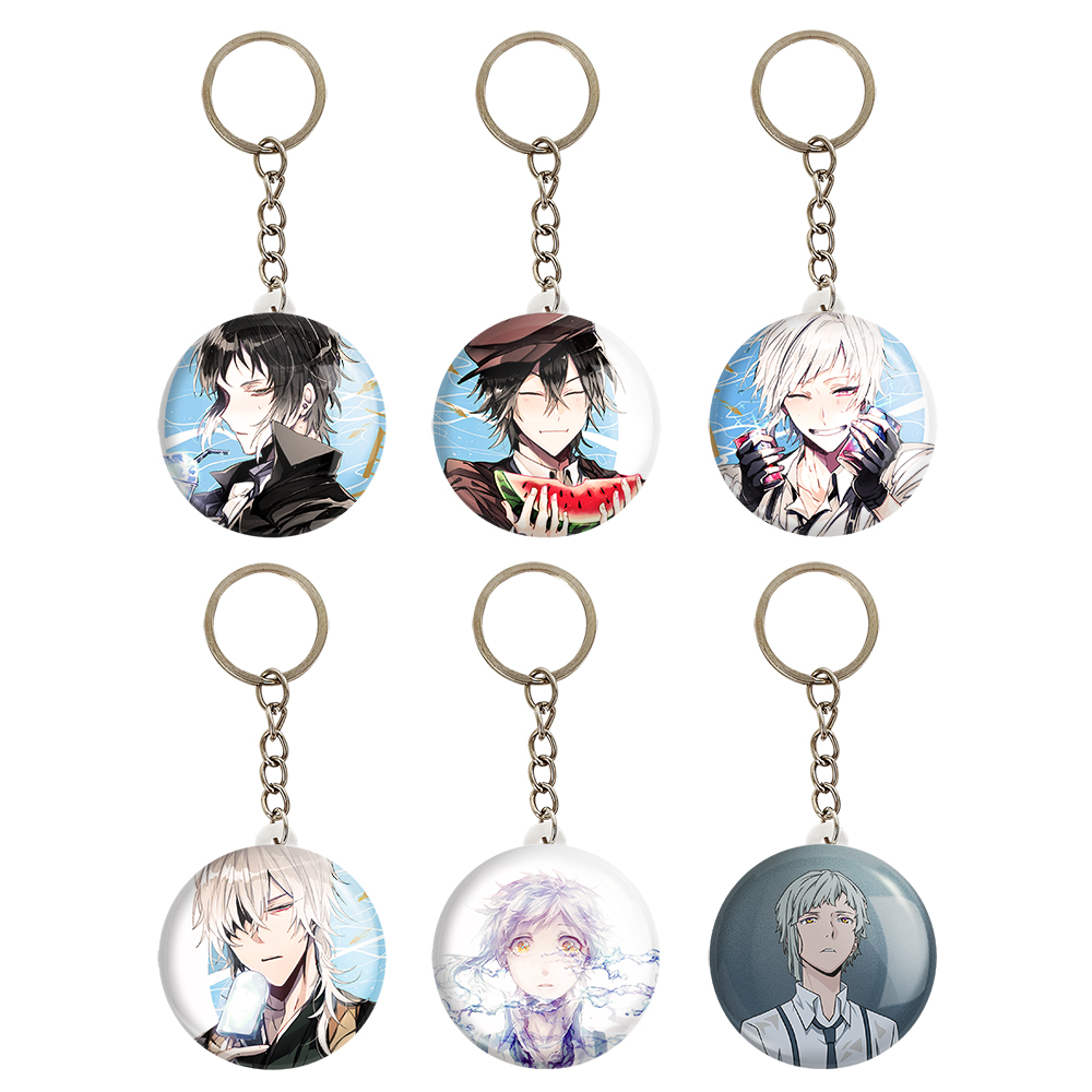 جاکلیدی خندالو مدل انیمه سگ های ولگرد بانگو کد 481A مجموعه 6 عددی