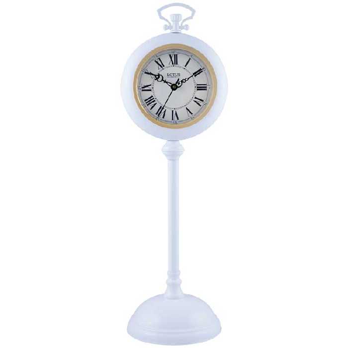 ساعت روميزی فلزی لوتوس کد محصول: SANTA CLARA TC-804 BLACK&WHITE