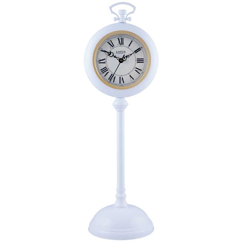 ساعت روميزی فلزی لوتوس کد محصول: SANTA CLARA TC-804 BLACK&WHITE