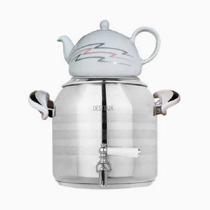 کتری قوری شیردار دستی لوکس کد 002