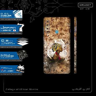 برچسب پوششی ماهوت مدل Collage of African Women-FullSkin مناسب برای گوشی موبایل سامسونگ Galaxy A9 2018