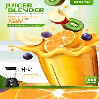 وکتور پوستر تبلیغاتی آب پرتقال | گرافیک با طعم تربچه