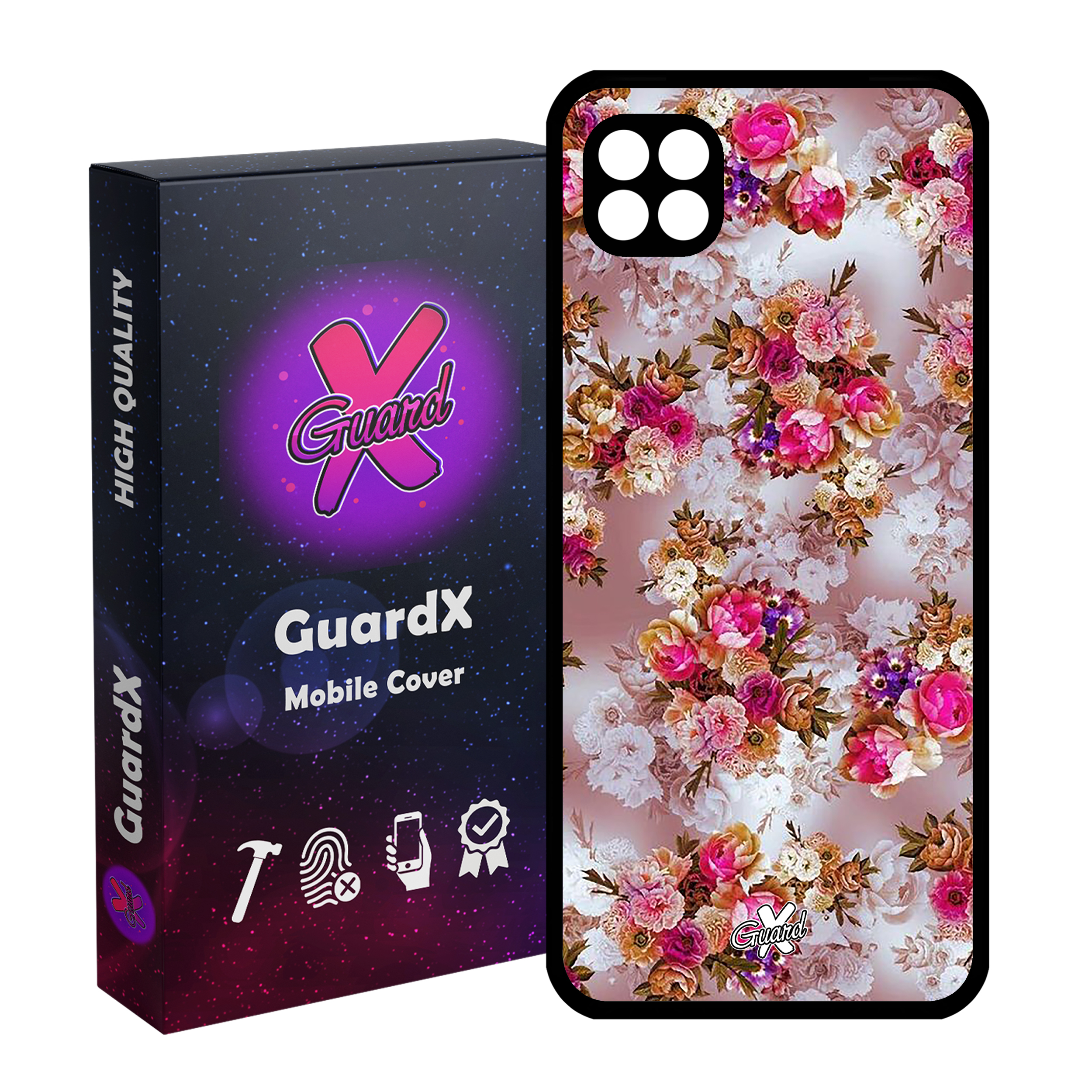 کاور گارد ایکس طرح گل مدل Glass10333 مناسب برای گوشی موبایل سامسونگ Galaxy A22 5G