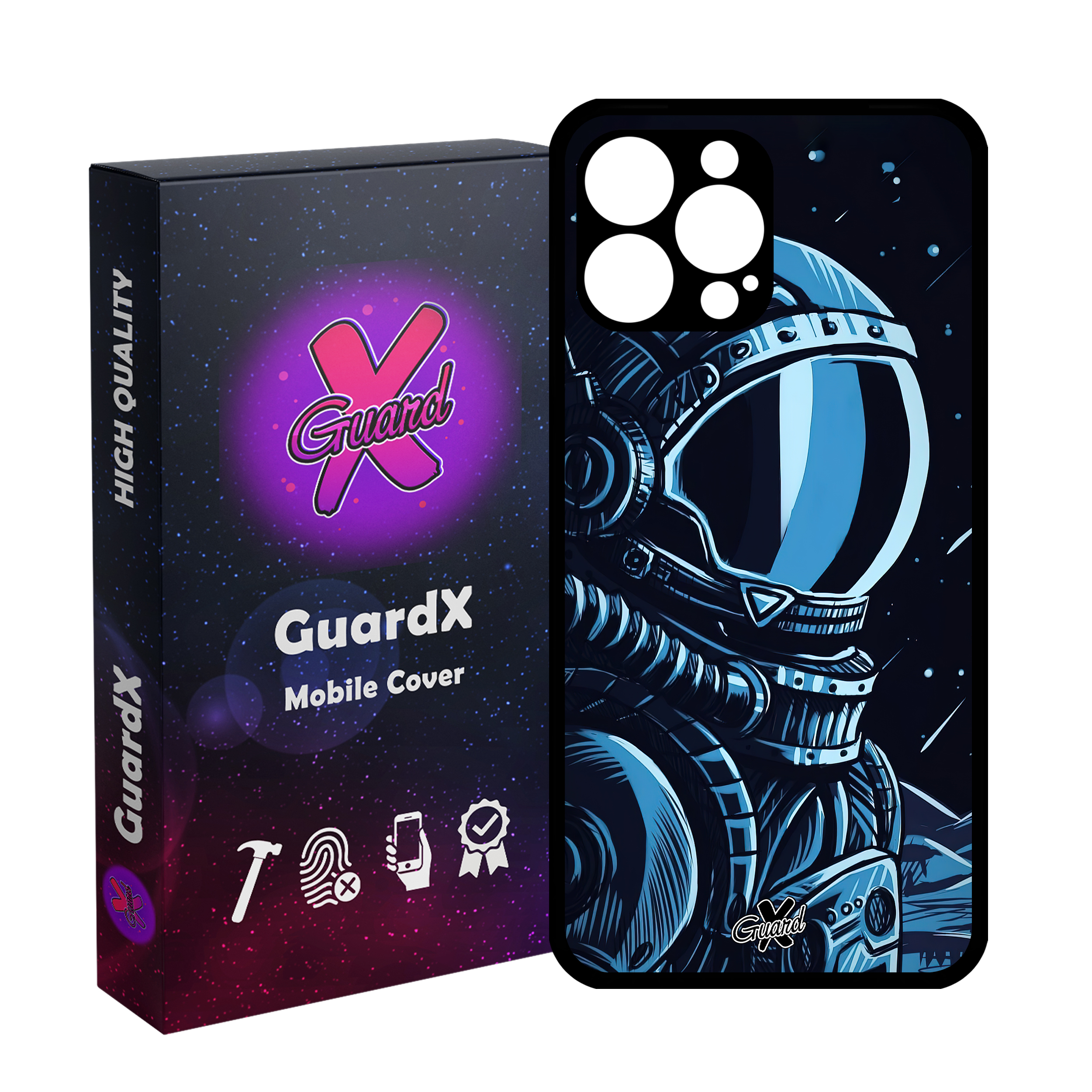 کاور گارد ایکس طرح فضانورد مدل Glass10473 مناسب برای گوشی موبایل اپل iPhone 12 Pro Max