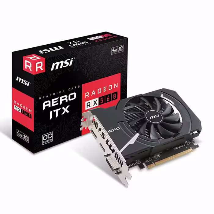 کارت گرافیک ام اس آی Radeon RX 560 AERO ITX 4G OC
