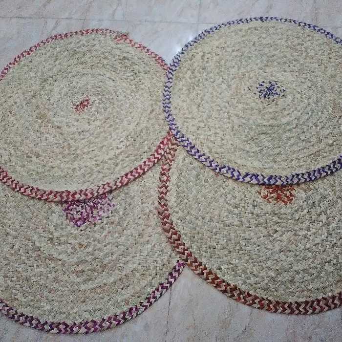 سفره حصیری 70 سانتی طرحدار