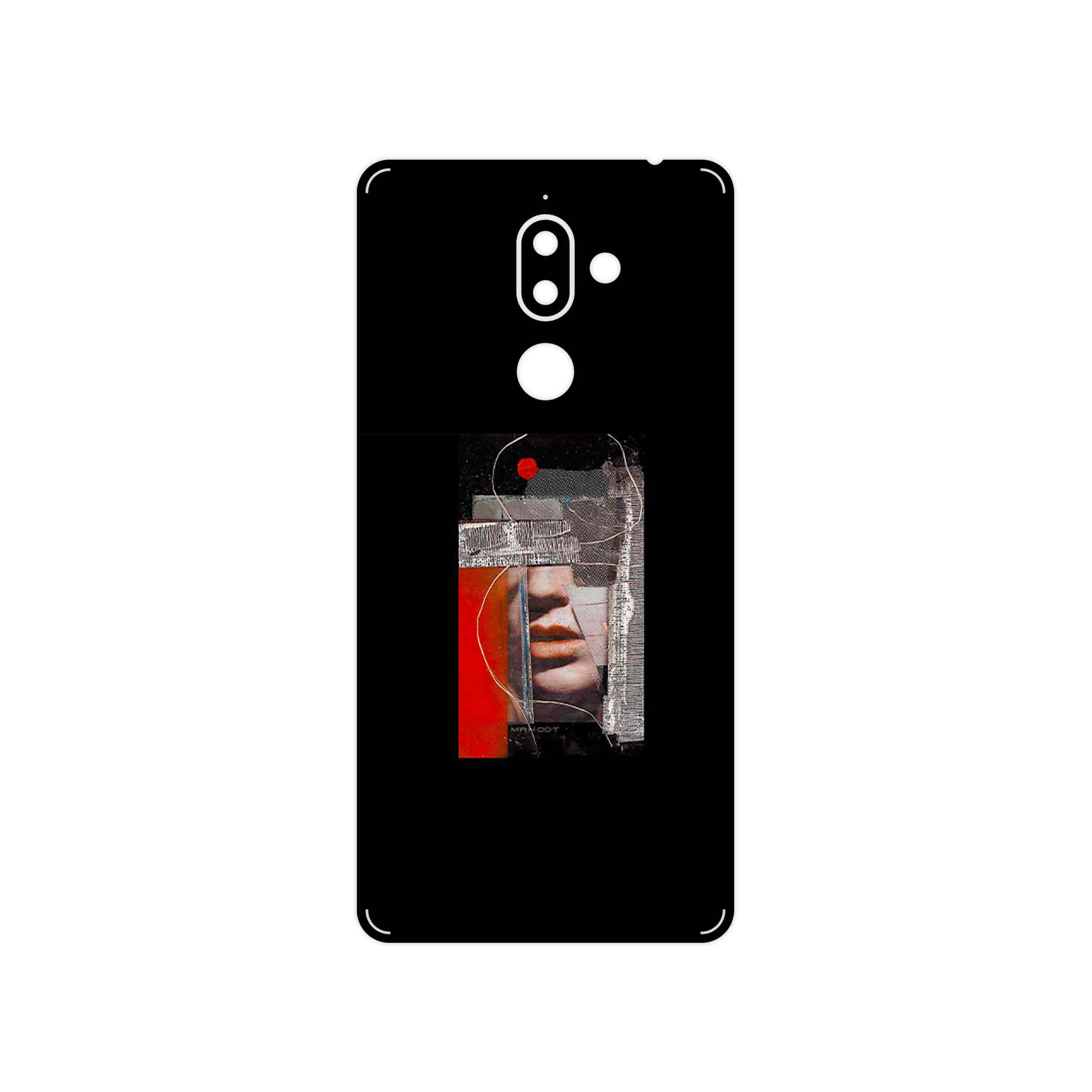 برچسب پوششی ماهوت مدل Collage of Mouth مناسب برای گوشی موبایل نوکیا 7 Plus