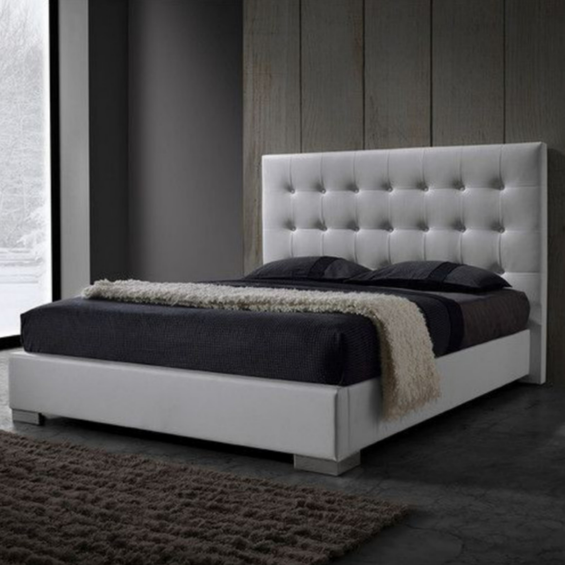 تخت خواب دو نفره کد p 942 سایز 160x200 سانتی متر