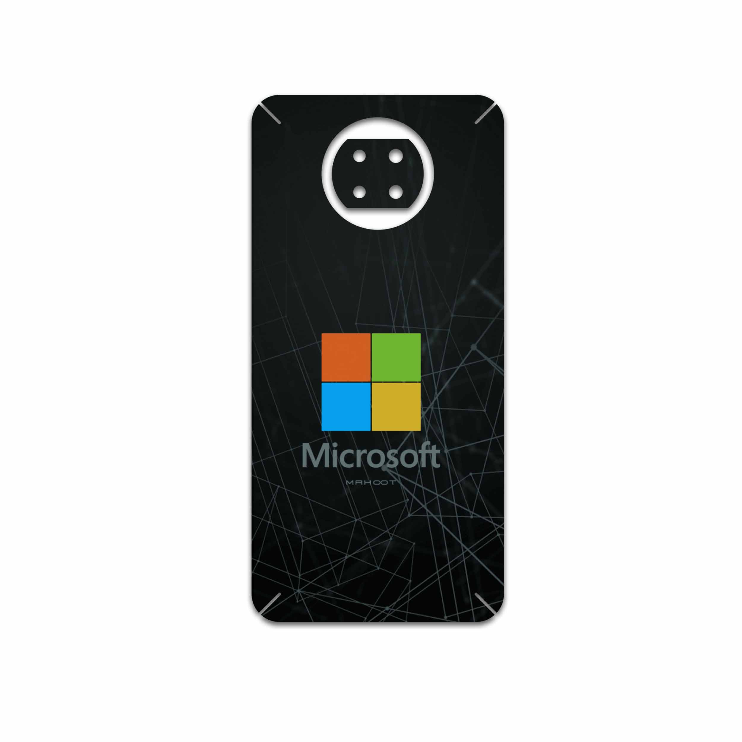برچسب پوششی ماهوت مدل Microsoft-Logo مناسب برای گوشی موبایل شیائومی Redmi Note 9T