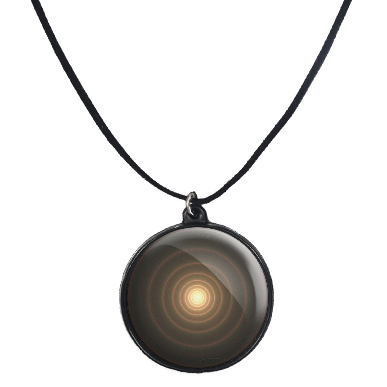 گردنبند پرمانه طرح سیاه چاله ها کد pmb.25909 مدل دو طرفه