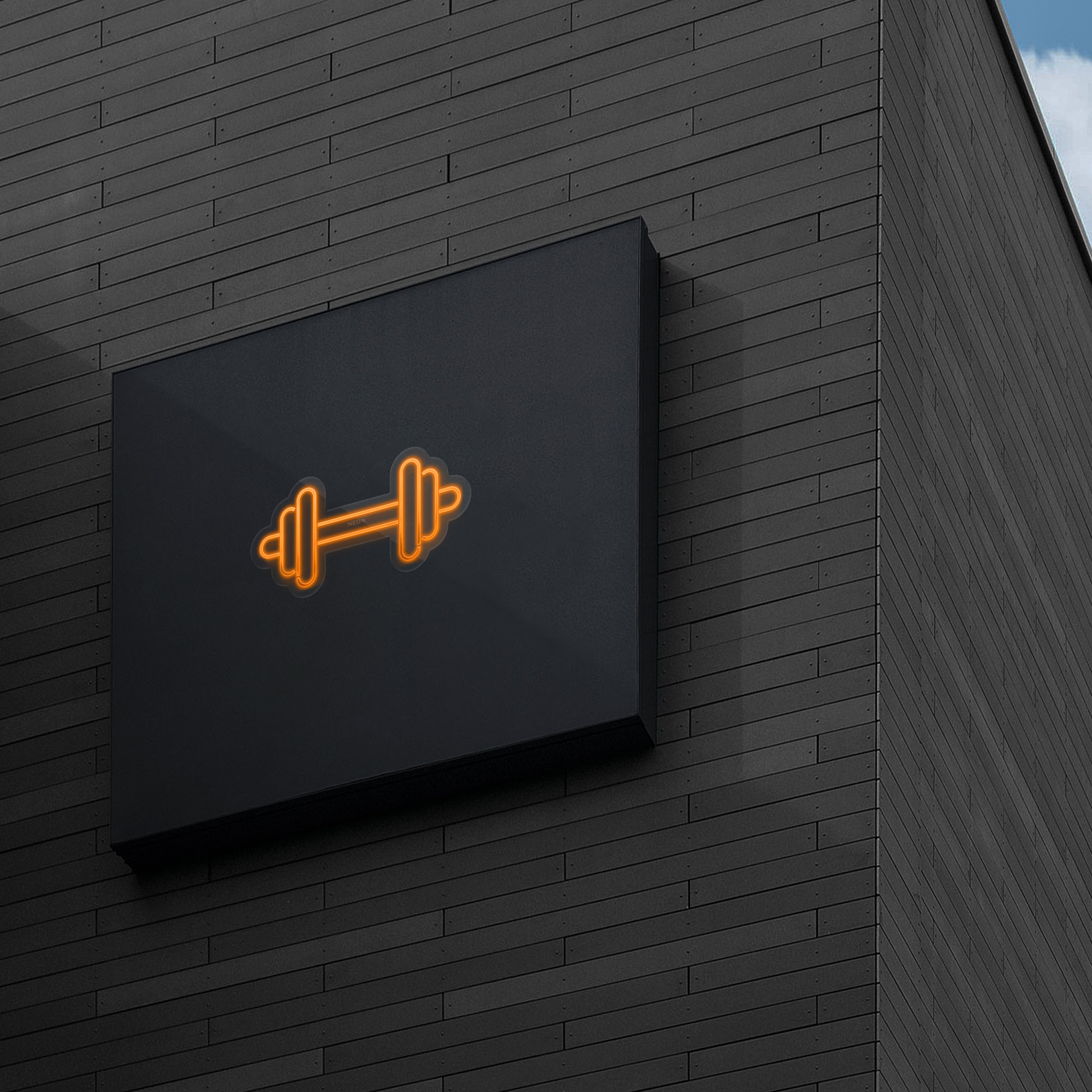 چراغ دیواری نئون دیزاین طرح Dumbbell_ORG