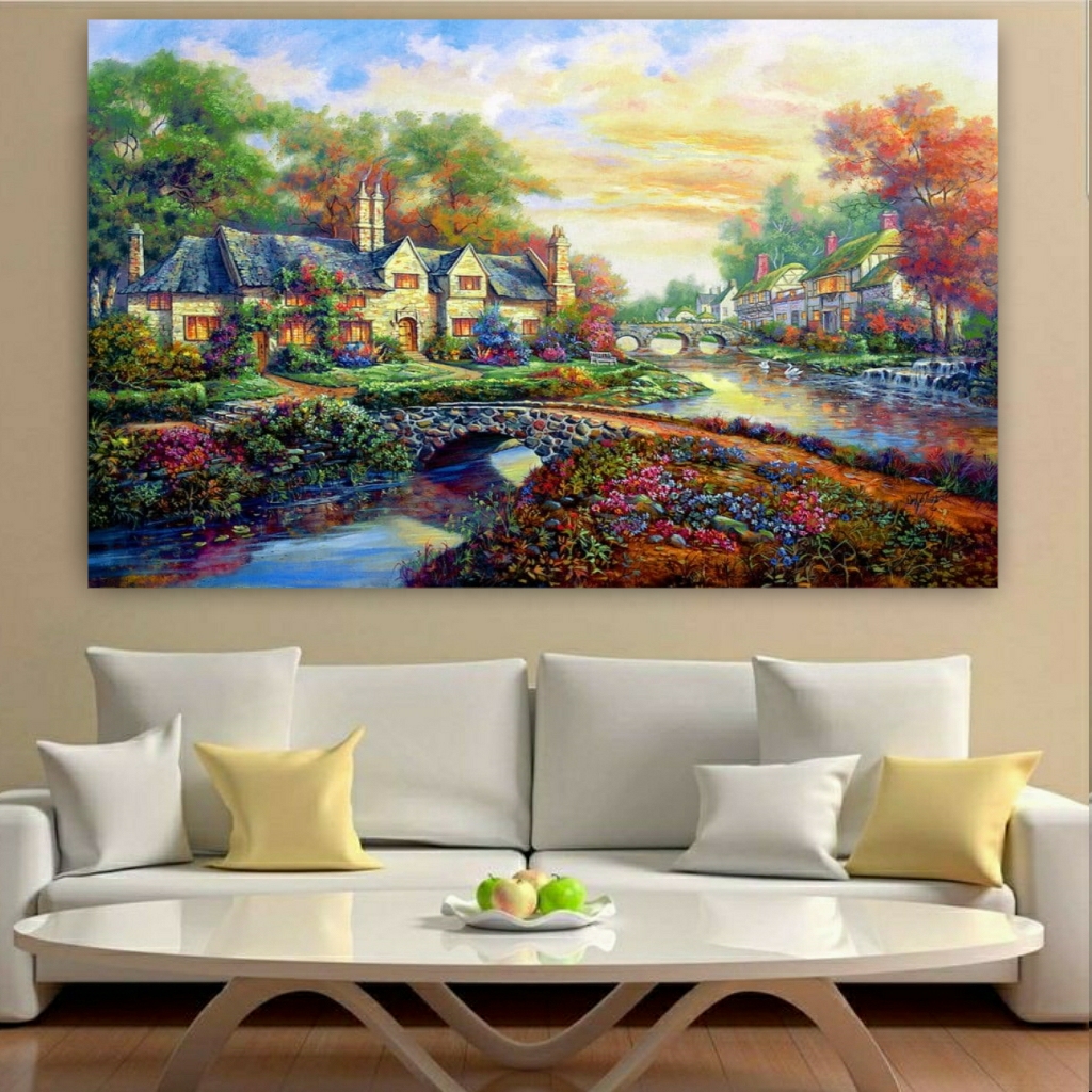  تابلو بوم طرح طبیعت مدل PO133